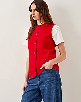 Monsoon Shaw Button Sweater Vest