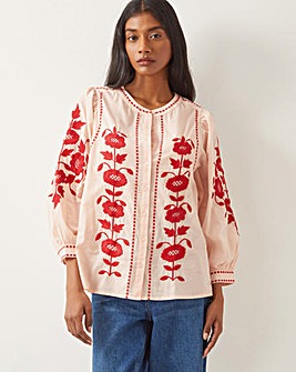 Monsoon Bronte Floral Embroidered Blouse