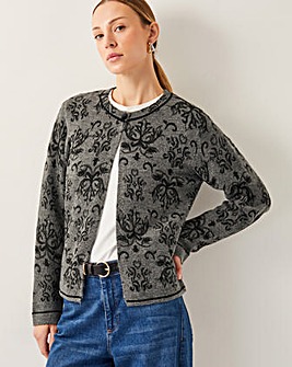 Monsoon Jess Jacquard Cardigan