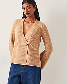 Monsoon Sula V-Neck Double Breasted Cardigan