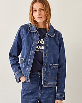 Monsoon Sadie Ruffle Denim Jacket