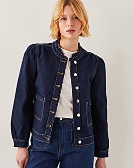 Monsoon Louisa Frill Denim Jacket