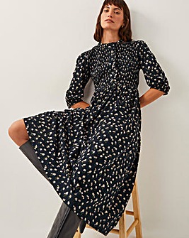 Monsoon Orielle Print Jersey Midi Dress