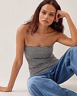 Monsoon Billie Stripe Bandeau Top