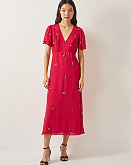 Monsoon Gia Embellished Tea Dress