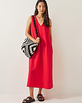 Monsoon Britt Sleeveless A-Line Midi Dress