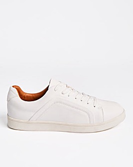 White Casual Sneaker Wide Fit