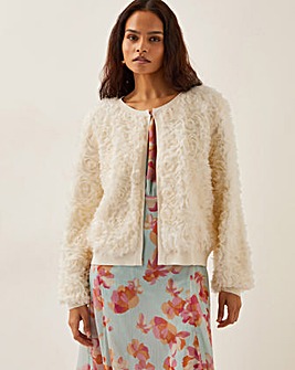 Monsoon Fi Floral Knit Cardigan