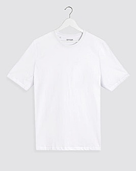 White Crew Neck T-shirt Long