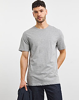 Grey Crew Neck T-shirt Long