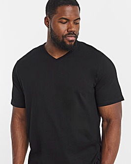 Pure Cotton V-Neck T-Shirt Long