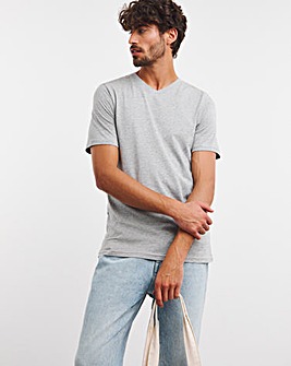 Pure Cotton V-Neck T-Shirt Long