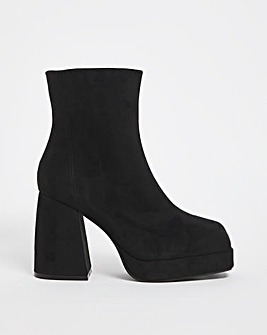 Lorna Platform Ankle Boots Ex Wide Fit