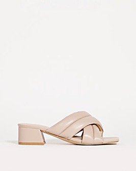 Delly Soft Volume Low Mule Sandals Ex Wide Fit