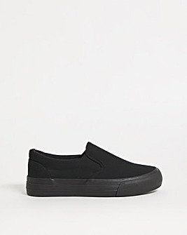 Nielson Slip On Chunky Sole Trainers Wide Fit