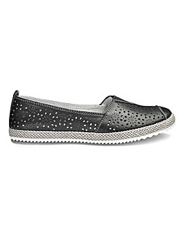Cushion Walk Leather Slip On Shoes Extra Wide EEE Fit