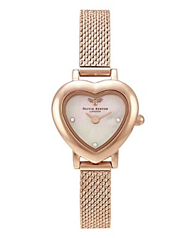 Olivia Burton Ladies Rose Gold Meant To Bee Watch