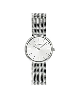 Spirit Ladies Silver Mesh Bracelet Watch