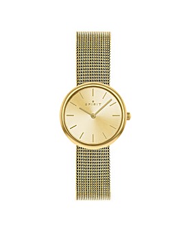 Spirit Ladies Gold Mesh Bracelet Watch