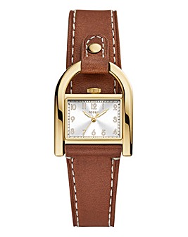 Fossil Ladies Tan Leather Strap Watch