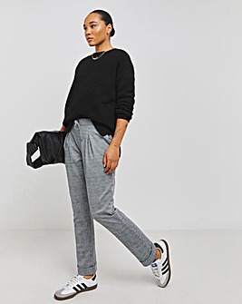 Check Tapered Trousers