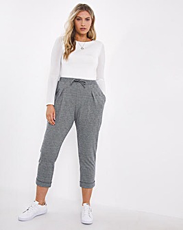 Check Tapered Trousers