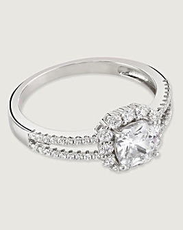 Buckley Cushion Sparkle Solitaire Ring