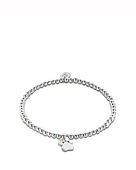 Clogau Paw Prints on My Heart Bracelet