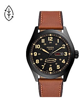 Fossil Mens Tan Leather Strap Watch