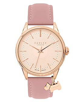 Radley Ladies Pink Leather Strap Watch