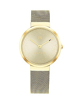 Tommy Hilfiger Womens Libby Shimmer Gold Watch