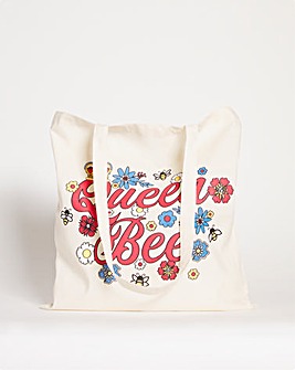 Queen Bee Canvas Tote Bag