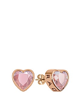 Radley Diamante Heart Stud Earrings