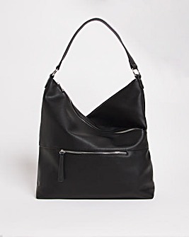 Slouch Zip Detail Shopper Bag