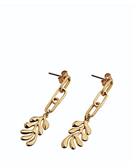 Whistles Leaf Chain Drop Earring