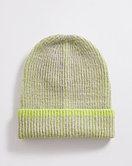 Two Tone Knitted Beanie