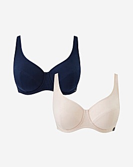 Slimma 2 Pack Cotton Full Cup Bras