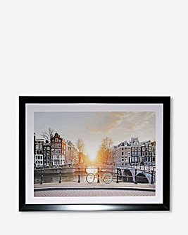 Amsterdam Sunset Framed Print