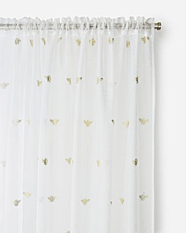 Bee Foil Print Voile