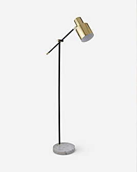 Gold Metal Shade Task Floor Lamp