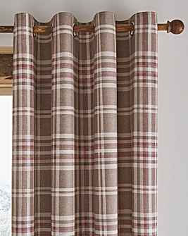 Catherine Lansfield Tweed Check Curtains