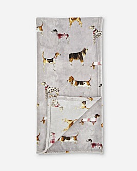 Catherine Lansfield Country Dogs Throw
