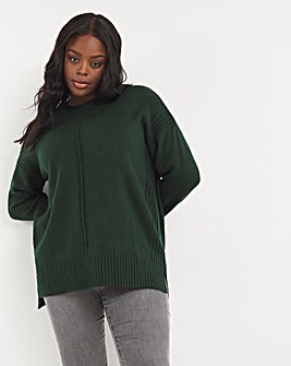 Forest Green Square Hem Tunic