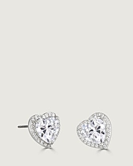 Buckley Clear Heart Earrings