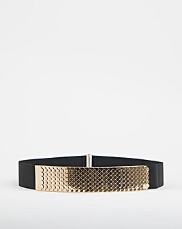 Gold Statement Stretch Belt