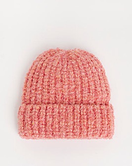 Pink Chunky Knitted Hat