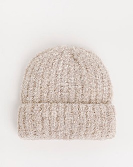 Oatmeal Chunky Knitted Hat