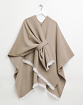 Oatmeal Premium Wrap Over Cape