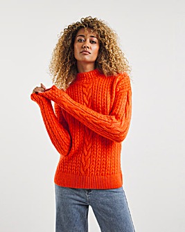 Cable Turtle Neck Jumper