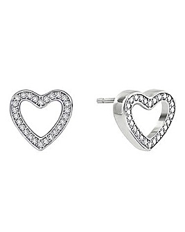 Radley Silver Plated Heart Stud Earrings